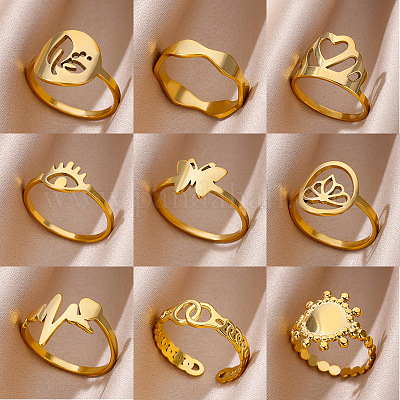 Индивидуальные специальные кольца из нержавеющей стали 304 для женщин FS-WG32BFC-04-1