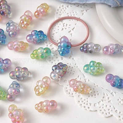 Прозрачного акрилового Европейский бисером OACR-I015-54-1