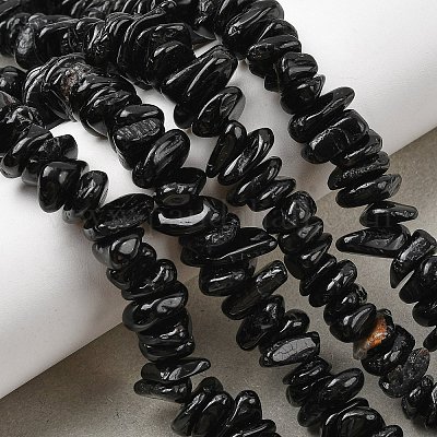 Натуральный черный турмалин бисер нитей&nbsp;LS-G-A285-A07-01-1