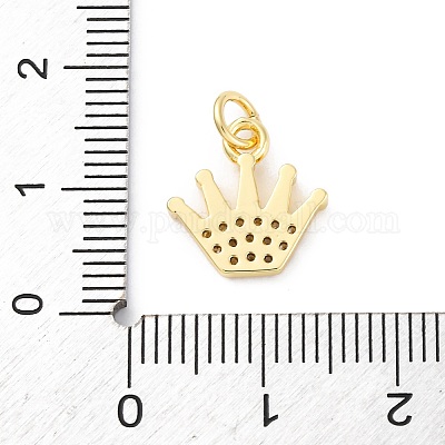 Латунные микро проложить кубического циркония подвески KK-S510-23G-1