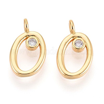 Латунные микро проложить кубического циркония подвески KK-N263-97G-O-1