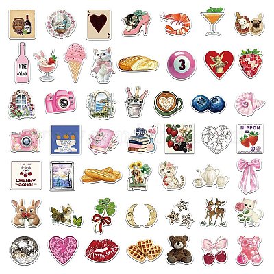 50 шт. наклейки из ПВХ «Шторм тысячелетия» STIC-E006-03-1