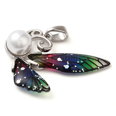 Латунные подвески из акрила KK-M099-04P-1