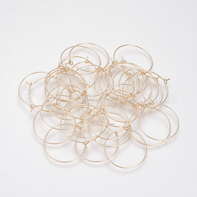 Латунные серьги обруча X-KK-S327-11KC-1