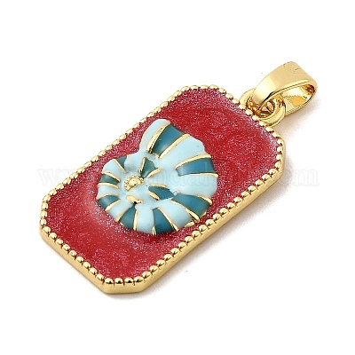 Латунь эмаль подвески KK-C134-38G-1