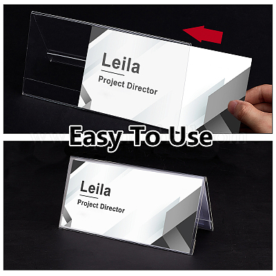 Акриловый держатель для палатки с номером стола AJEW-WH0473-49A-1