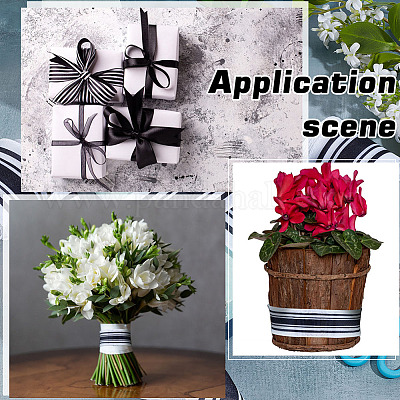 Полиэстеровая лента с вертикальными полосками OCOR-WH0078-415-1