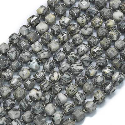 Натуральный камень-карта / камень пикассо / нити из бисера пикассо G-K389-A67-01-1