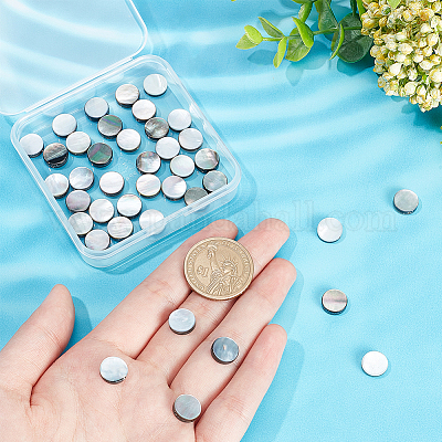 Нити бусин из натуральной черной ракушки для губ SHEL-BC0001-025-1