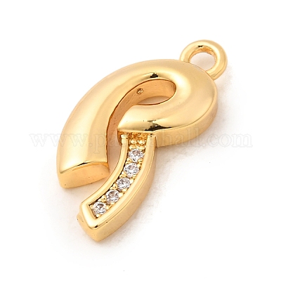 Латунные микро проложить кубического циркония подвески KK-C117-12G-R-1