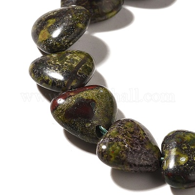 Бисер натуральный дракон крови пряди G-R190-10mm-67-1