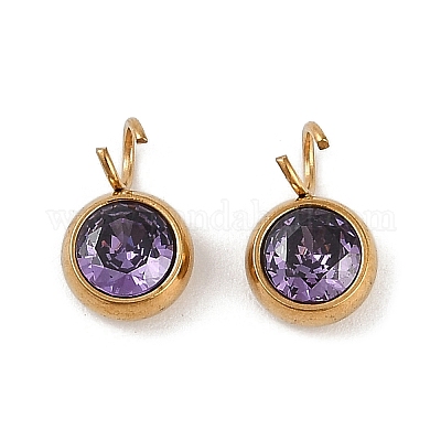 Ионное покрытие (ip) 304 нержавеющая сталь микропаве кубический цирконий подвески STAS-Z094-02G-04-1