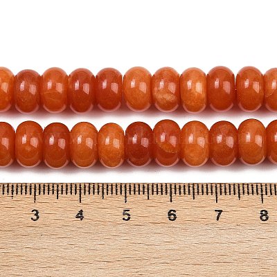 Окрашенные природные белый нефрит бисер пряди G-G107-A26-01-1