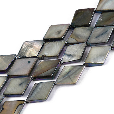 Окрашенные нити бусин из натуральных пресноводных ракушек SHEL-T020-13A-1