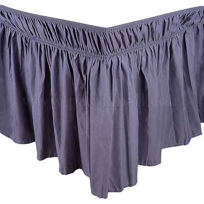 Регулируемые полиэстеровые юбки вокруг кровати AJEW-WH20022-10B-02-1