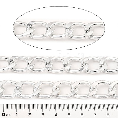 Оксидированные алюминиевые кубинские звенья цепи CHA-D001-11S-1