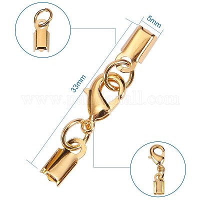 Клипса из сплава заканчивается застежками в виде когтей лобстера KK-PH0034-22-1