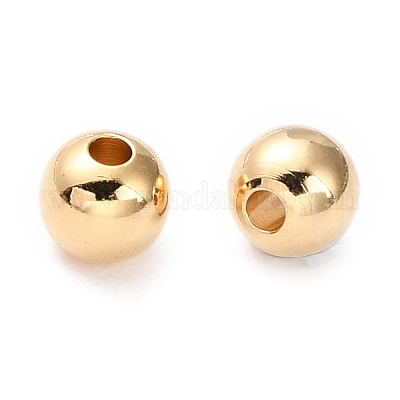 Латунные бусины X-KK-WH0063-05G-02-1