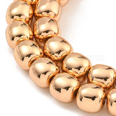 Гальванические нити из синтетических немагнитных гематитовых бусин G-C136-C01-01-1