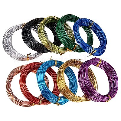 Gondiane 10 Rolls 26 Gauge Colorful Jewelry Wire Craft Wire for Beading & Jewelry Making Supplies