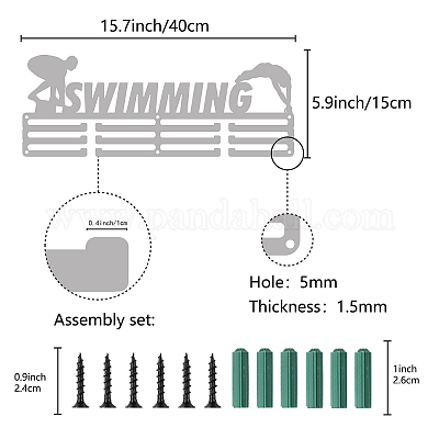 Support de mur d'affichage de support de cintre de médaille de fer de mode&nbsp;ODIS-WH0023-067-1