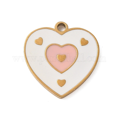 Подвески из нержавеющей стали 304 с эмалью STAS-K312-07E-G-1