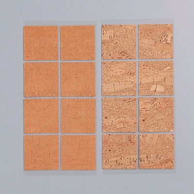 Наклейки с пробковыми этикетками треугольной формы DIY-WH0163-93C-1