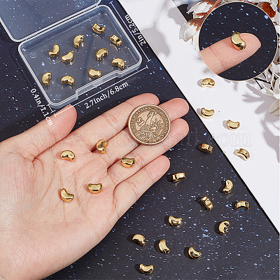 50 шт. Латунные бусины KK-BBC0013-14-1