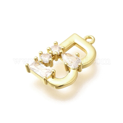 Латунные микро проложить кубического циркония подвески KK-M310-01G-02-1