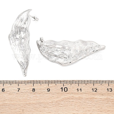 Латунь серьги EJEW-Q015-19P-1