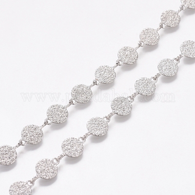 Текстурированные латунные цепочки ручной работы CHC-G006-08P-1