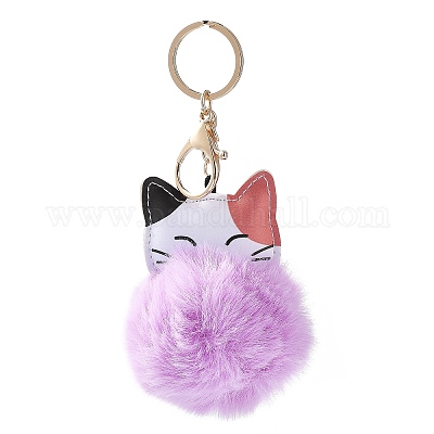 Süßer Katzen-Schlüsselanhänger aus Plüsch für Taschen und Geldbörsen&nbsp;ST8800708-1