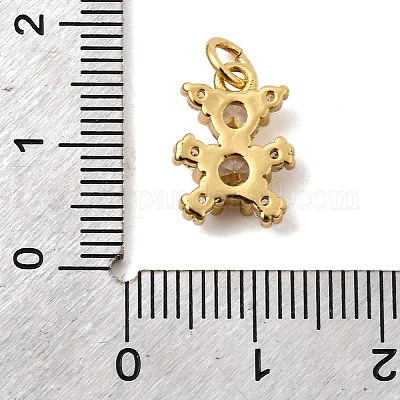 Латунные микро проложить кубического циркония подвески KK-I360-001G-1