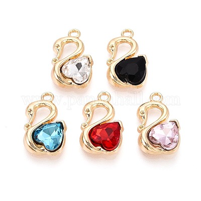 Подвески из сплава и страза PALLOY-T092-20G-1