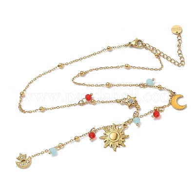 Подвеска в виде солнца NJEW-G180-06G-1