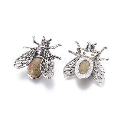 Натуральные броши unakite G-A176-D05-1-1