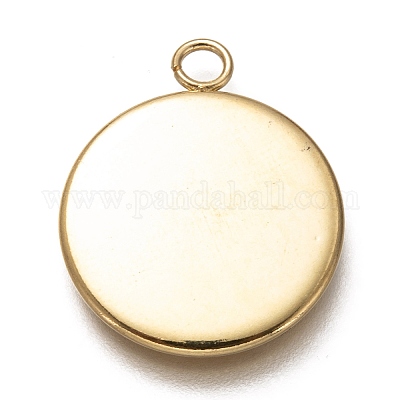 Оправы для подвесок из нержавеющей стали 304 в виде кабошонов X-STAS-Z030-01B-G-1