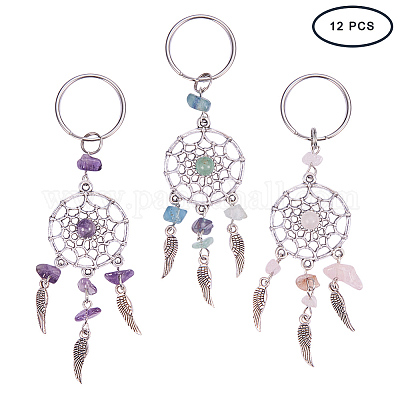 Брелок из натурального камня KEYC-PH0001-13-WH-1