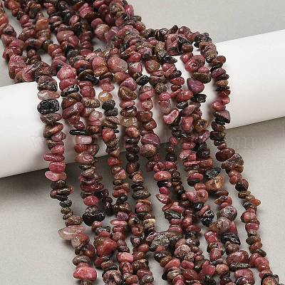Природные родонит бисер нитей G-F328-23-1