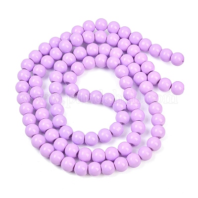 Окрашенные стеклянные бусины &nbsp;DGLA-S071-8mm-B38-1