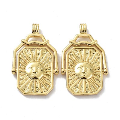 Кулоны из экологически чистой латуни KK-B047-08G-1