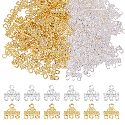 120 шт. 2-цветные литые звенья для люстры DIY-GO0003-53-1
