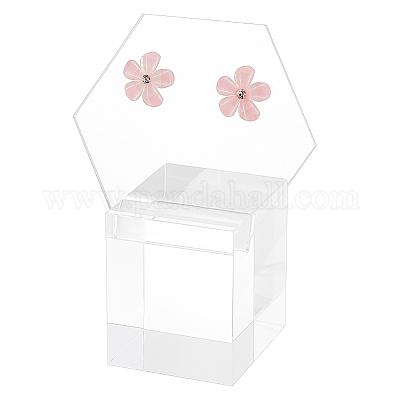 Акриловые подставки для сережек куб EDIS-WH0032-16A-1