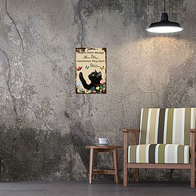 Rechteckiges Metalleisen-Schildplakat&nbsp;AJEW-WH0157-331-1