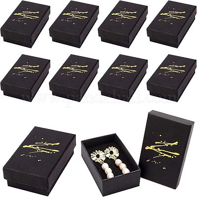 Коробки для упаковки ювелирных изделий из картона горячего тиснения CON-NB0001-89A-1