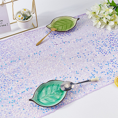 Дорожки для стола из полиэстера с блестками AJEW-WH20080-48B-1