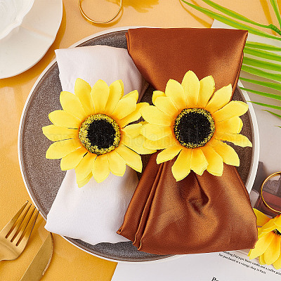 Sunflower on sale napkin rings