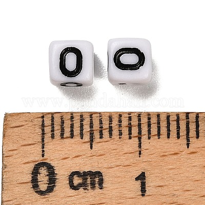 Непрозрачные акриловые бусины OACR-S076-01O-1