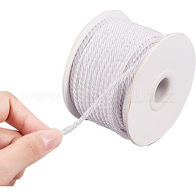 Wholesale JEWELEADER White Craft Nylon Rope 1/8 inch 65 Feet Twisted Decor  Trim Cord Multipurpose Utility Nylon Thread Cord for Jewelry Making Knot  Rosaries Upholstery Curtain Tieback Honor Cord 3mm 