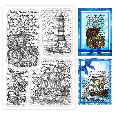 Wholesale GLOBLELAND Books to Read Clear Stamps for DIY